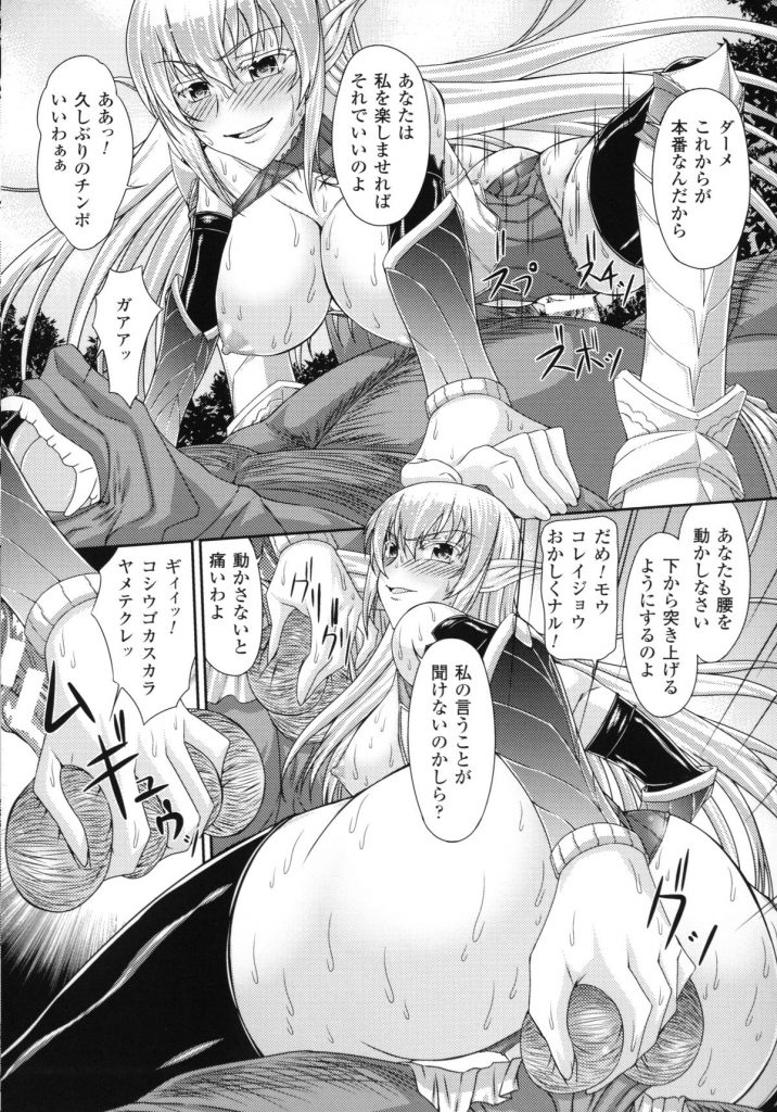【エロ漫画】怪力持ちのオークを退治しようとした女戦士が敗北して森の中で無理やり犯されて快楽堕ち【新道一：女騎士のオーク調教討伐】 16ページ