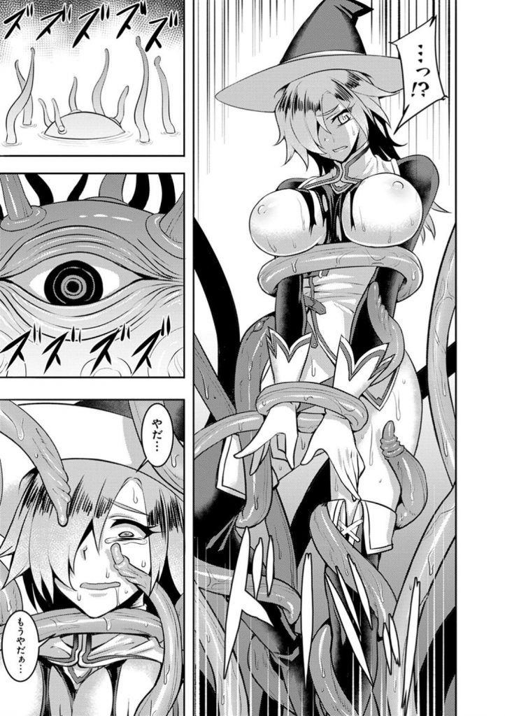 【エロ漫画】間違った召喚をしてしまったせいで魔物どものチンポで輪姦レイプされセックスの快楽に堕ちてしまった【Johnny：エル＝ファルバルディアの世界征服計画！】 12ページ